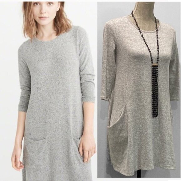 REBEL Sugar Grey Soft Swing Dress Medium - Picture 1 of 15